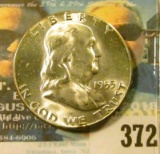 1955 P Benjamin Franklin Half Dollar, Superb BU.