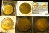 1871-1971 Spencer, Iowa Centennial Medal, brass, 39mm, BU;1875-1975 Polk City, Iowa Centennial Medal