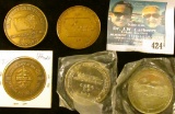 1880-1973 No.4 Bridges of Madison County Medal, BU, white metal; 1906 1982 No. 7 Creston, Iowa Fourt