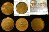 (5) Different Iowa Centennial Medals, includes: Blencoe, Ankeny, Sully, Fonda, & Bradgate.