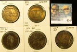 (5) Different Iowa Centennial Medals, includes: Ferguson, Carson, Corwith, Curlew, & Clarion, Iowa.