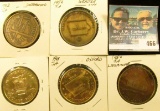 (5) Different Iowa Centennial Medals, includes: Underwood, Webster City, Livermore, Oxford, & Clare,