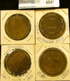 (5) Different Iowa Centennial Medals, includes: George, Garwin, Allerton, & Alexander, Ia. No.95.