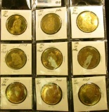 1988, 89, 90, 91, 92, 94, 97, 98, & 2000 Annual Tulip Time Festival Medallions, all 39mm, Gem BU, Br