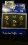 1968 S, 1970 S, AND 1972 S PROOF SETS.  THE HALF DOLLARS IN THE 1968 AND 1970 SETS ARE 40% SILVER