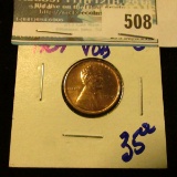 BRIGHT RED 1909-VDB WHEAT CENT