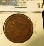 1856 U.S. Large Cent, Fine.