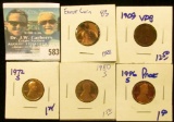 LINCOLN MEMORIAL CENT ERROR COIN, 1972-S PROOF MEMORIAL CENT, 1980-S PROOF MEMORIAL CENT, 1996-S PRO