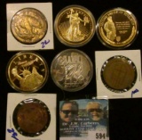 MINI COIN COLLECTION INCLUDES 3 WORLD WAR 2 STEEL CENTS, 1944- SILVER WAR NICKEL, 1900-S BARER DIME