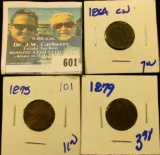 1864-CN, 1875, AND 1879 INDIAN HEAD CENTS