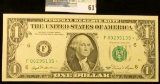 $1 note Series 1981 Star Replacement Atlanta Note Choice Uncirculated.