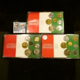 THREE 1986 MEXICAN COIN SETS