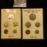 TWO BELGIUM COIN SETS
