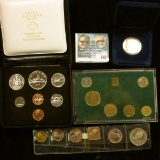 1975 CANADIAN COIN SET, ISRAELI COIN SET, BAHAMAS COIN SET,  AND PROOF 1987 CANADIAN DOLLAR