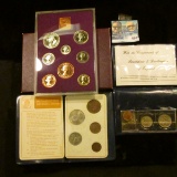 1970 BRITISH PROOF SET AND TWO PASSPRT STYLE BRITISH COIN SETS