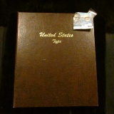 UNITED STATES TYPE BOOK- THERE ARE SLOTS FOR HALF CENTS, SMALL CENTS, LARGE CENTS, NICKELS, HALF DIM