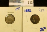 1856 AND 1841-O SEATED DIMES