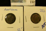 TWO ANCIENT BRONZE ROMAN COINS
