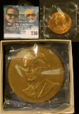 JIMMY CARTER THREE INCH BRONZE MEDAL AND MINI MEDAL