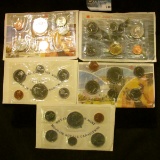 1971, 1972, 1984, 1986, AND 1989 CANADIAN MINT SET