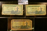 THREE MILITARY PAYMENT CERTIFICATES…  THE FIRST IS A 10 CENT SERIES 681 NOTE.  THE OTHER TWO ARE FIV