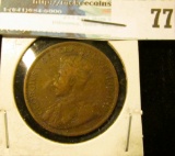 1916 Canada Large Cent, Fine.