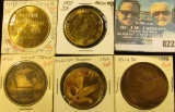 (5) Different Iowa Centennial Medals, includes: Lone Tree, McCallsburg, Marne, Maynard, & Mingo, Iow