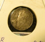 1902 Silver Canada Half Dime.