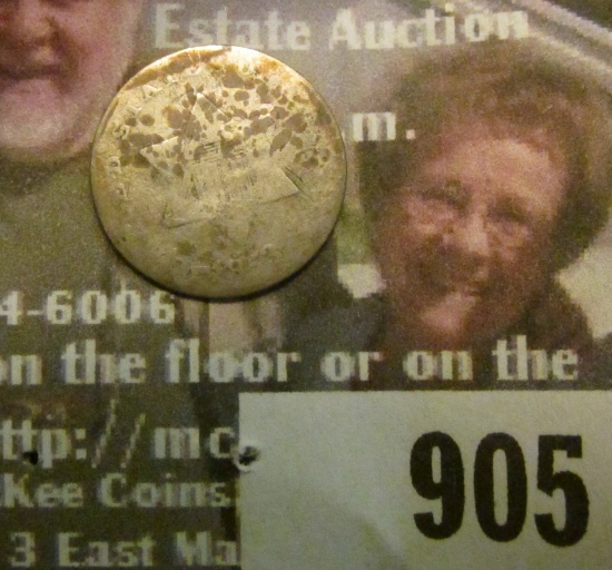 905 _ 1853 U.S. Three Cent Silver, AG.
