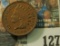 1899 U.S. Indian Head Cent, EF-AU.