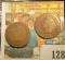1868 & 1875 U.S. Indian Head Cents, Good.