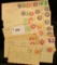 (30) Embosed Stamped Envelopes Misc. Varieties Used.