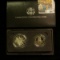 1989 S Bicentennial of Congress Two-Coin Proof Set in original case of issue. Contains the Silver Do