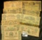 An interesting selection of facsimile Confederate States of America Bank notes and advertising notes