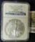 2014 AMERICAN SILVER EAGLE EARLY RELEASE GRADED MS 70 BY NGC