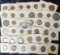 (40) CARDED FOREIGN COIN LOT FROM AROUND THE WORLD