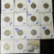 BUFFALO NICKEL LOT INCLUDES BETTER DATES 1913-D TYPE 1, 1916-S, & MORE
