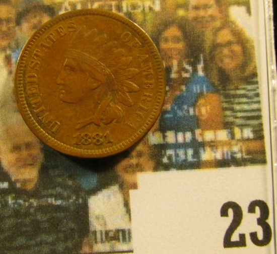 1881 Indian Head Cent, EF.