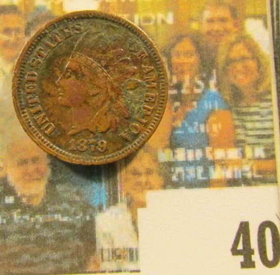 1879 Indian Head Cent, Dark VF.