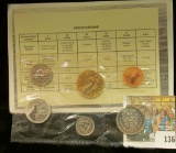 1996 Royal Canadian Mint Set, Six-piece. Original as issued.