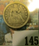 1855 Arrows at date U.S. Seated Liberty Dime, Good.