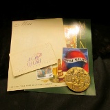 1996 Pepsi Stuff Catalog; (2) different Schlitz Beer blank advertising Menus; 24K gold plated needle