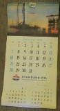 Huge 1962 St& ard Oil Company original Calendar. Excellent condition.