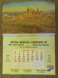 Large 1962 Calendar 