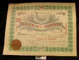 Very elaborate Stock Certificate for 40 Shares 