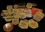 Approximately (50) Old Food Labels, all very colorful & fifty or more years old.