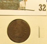 1875 Indian Head Cent, Good.