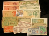 (29) Old Foreign Banknotes. Several appear to have been brought back from World War II.