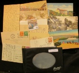 Booklet with (12) Foreign Post Cards. Some Old.