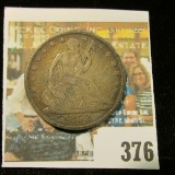 1853 O U.S. Seated Liberty Half Dollar, A & R variety, however in ancient times someone thought the